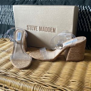 Steve Madden Merritt Clear Cork Heel